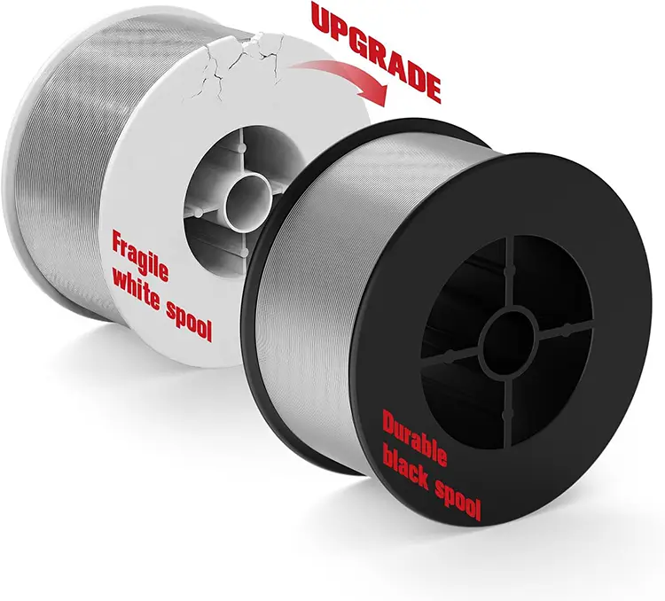 TASKZOOM Flux Core Welding Wire .030", E71T-GS Gasless MIG Welding Wire 2 lb Spool, Mild Steel Flux Core Wire, No Gas MIG Wire for Wire Welder, Smooth Arc Low Spatter